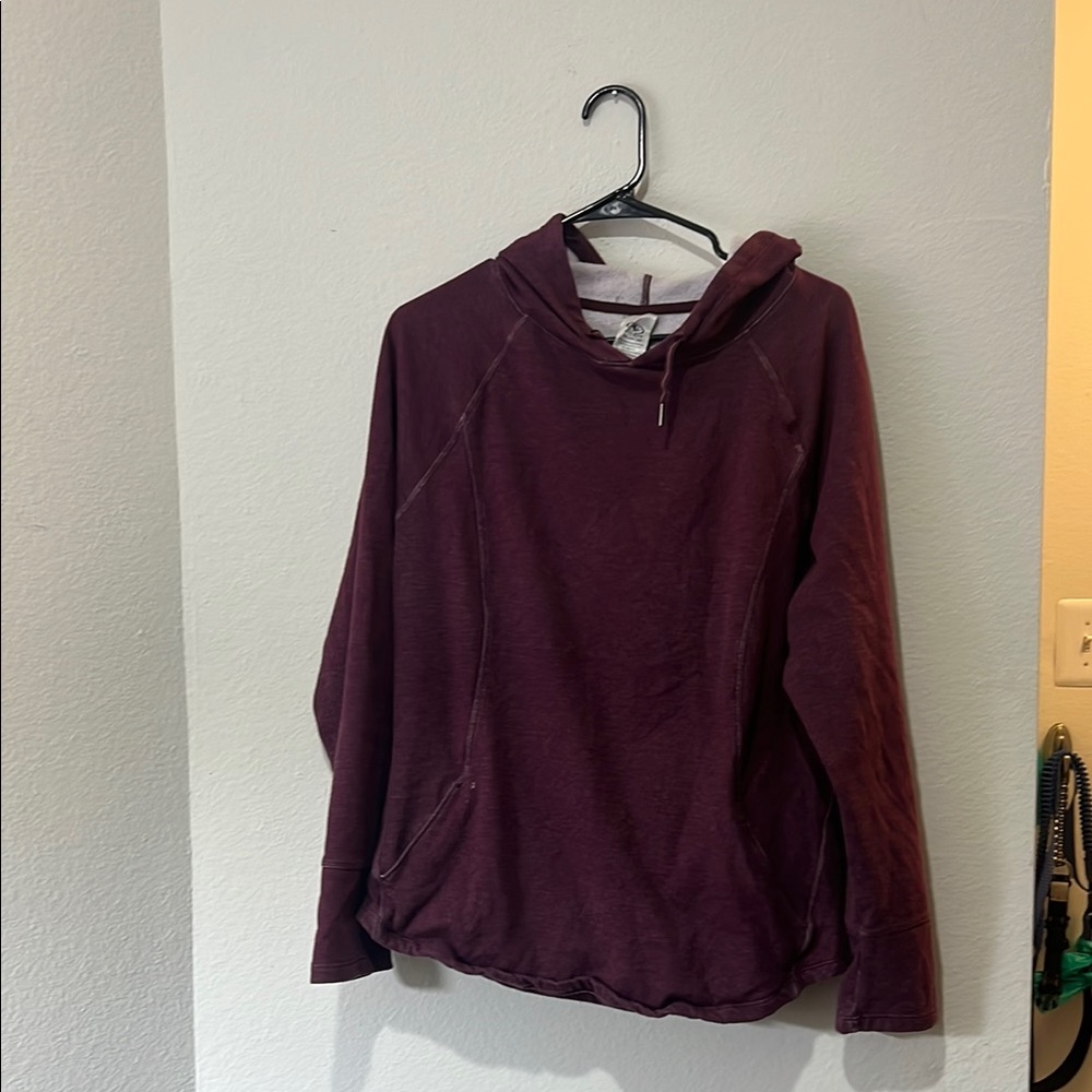 Athletic Works Purple Cowl Neck Sweater Turtleneck Design